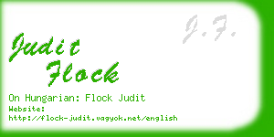 judit flock business card